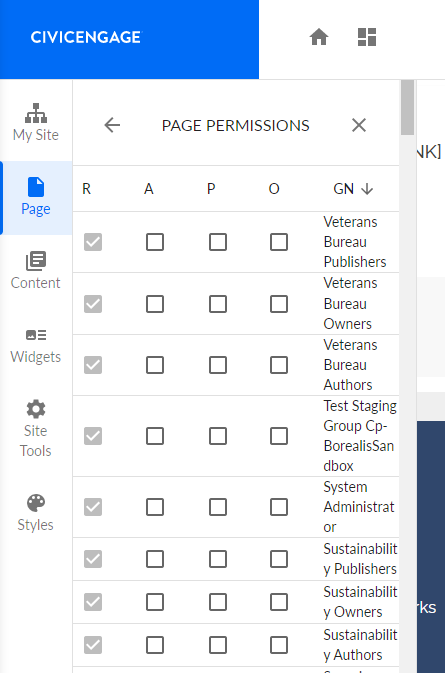 group permissions