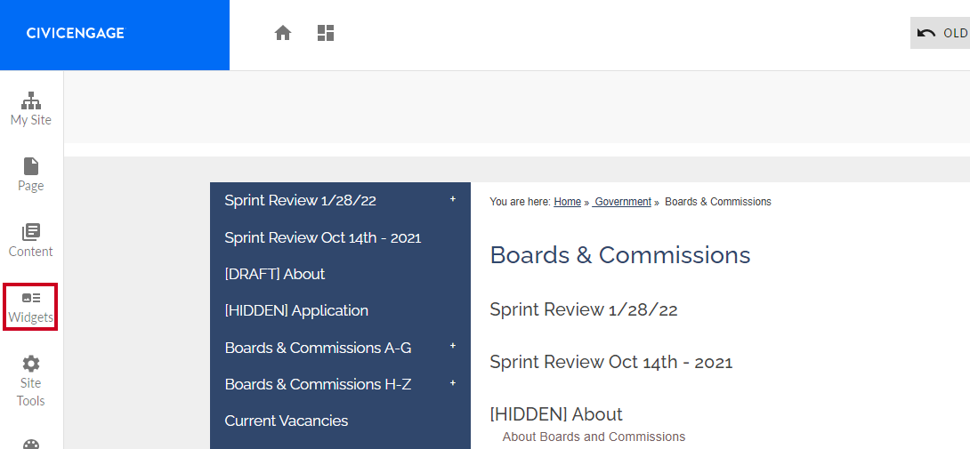 widgets