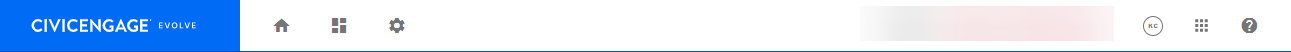 CivicEngage Evolve toolbar.