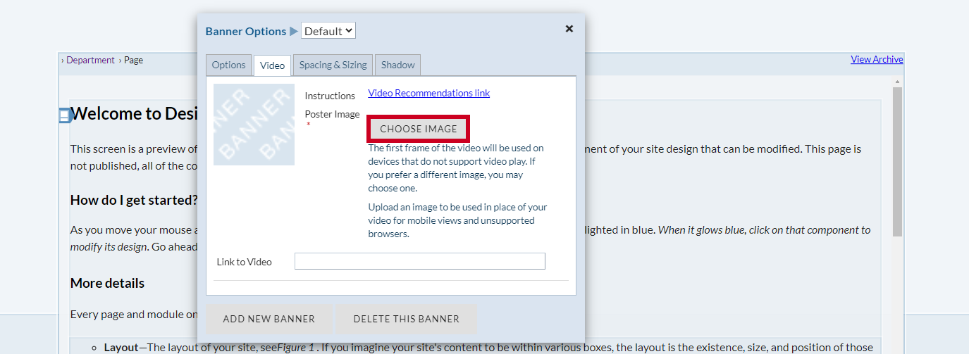 The button labeled Choose Image.