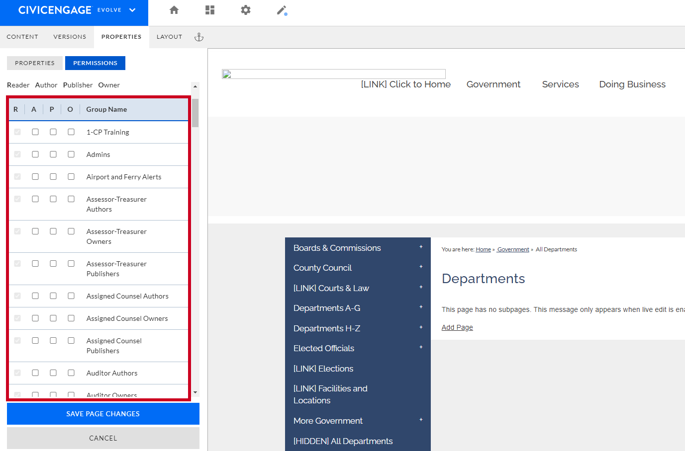 select groups
