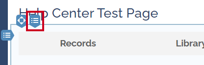 The bulleted list icon in the top-left corner of the widget.