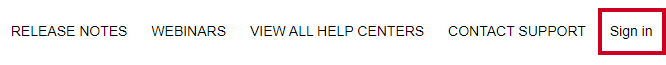 The URL labeled Sign In in the top-right corner of the page.