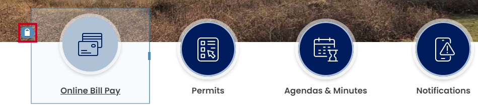 Lock icon.