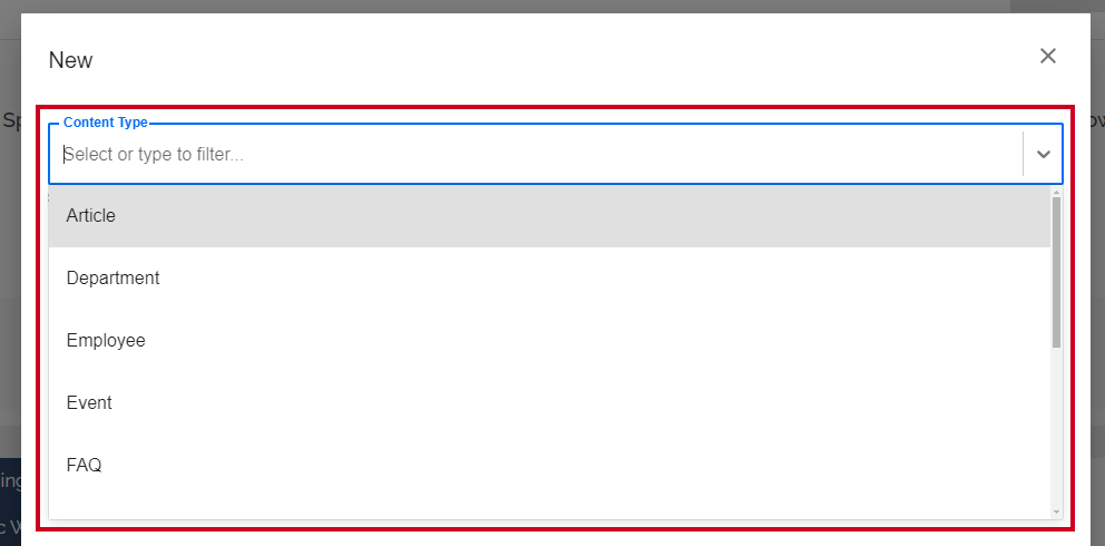 Content Type.