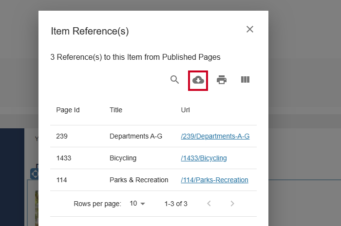 Export references.