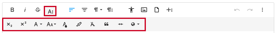 Text Editor more options.