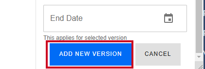 Add new version button.