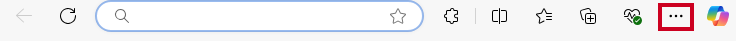 The three dot Settings menu in the top-right corner of the Microsoft Edge browser.