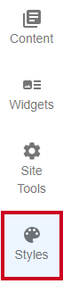Evolve, Styles Tab.