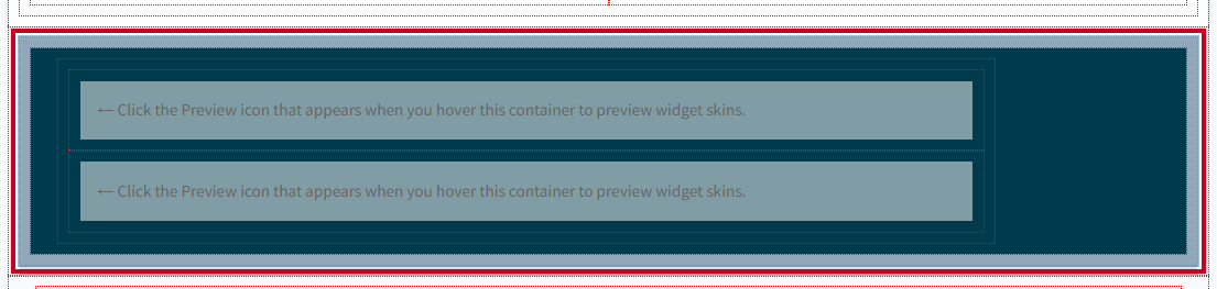 Evolve, Theme Manager, Click the Banner Container.