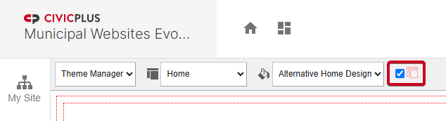 Evolve, Theme Manager, Toggle Exploded View Checkbox.