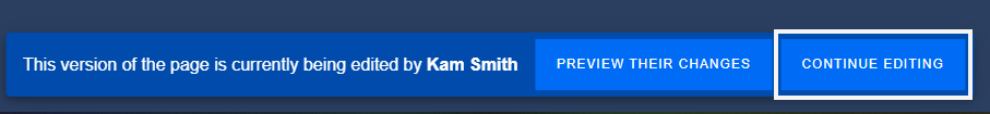 Evolve, Versions, Message, Continue Editing Button.