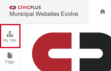 Evolve, My Site Tab.