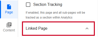 Evolve, Page Tab, Linked Page Section.