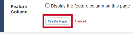 Evolve, Pages, Add Page, Create Page Button.