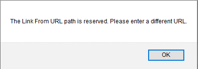 Reserved URLs