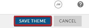 Evolve, Theme Manager, Save Theme button.