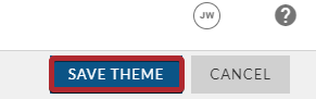Evolve, Theme Manager, Save Theme Button.