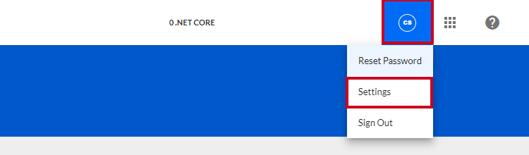 profile settings