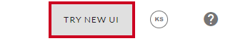 grey try new UI button