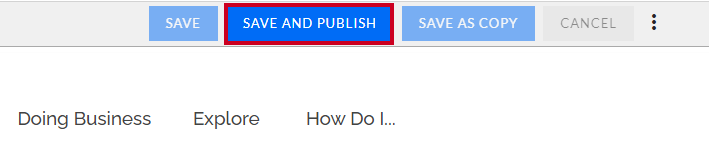 save and publish button