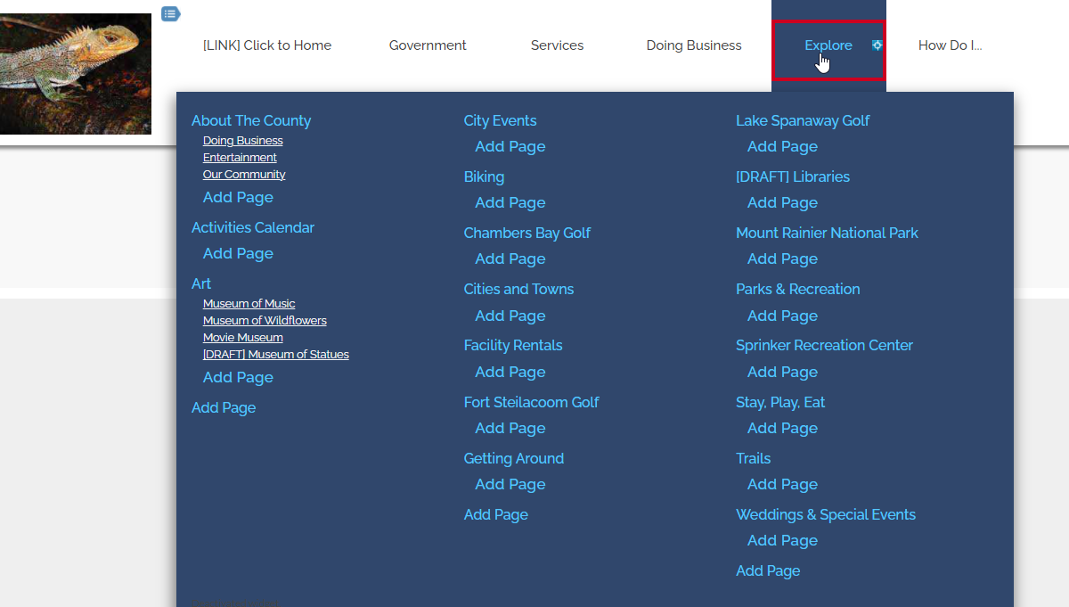 hover over mega menu