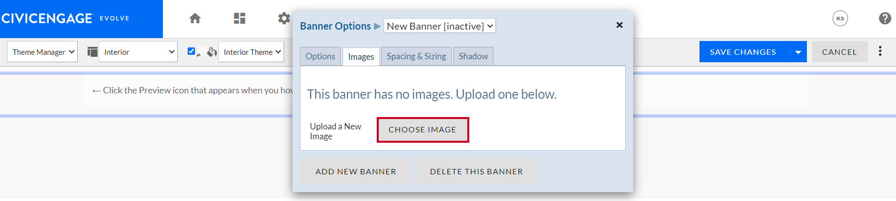 Click Choose Image.