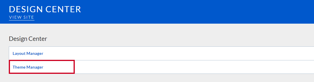 Click Theme Manager.
