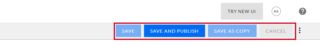 Select Save Option
