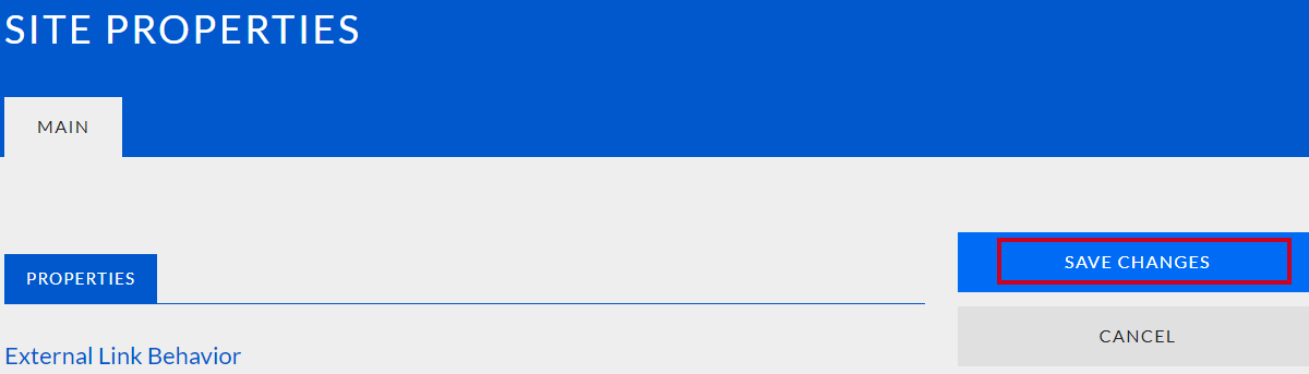 Scroll to the top and click Save Changes