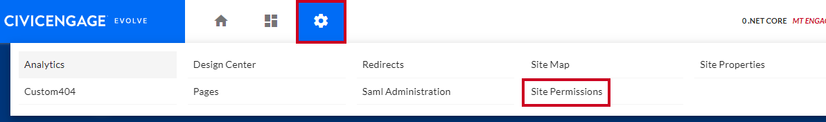 site permissions